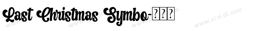 Last Christmas Symbo字体转换